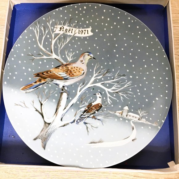 Haviland Limoges France 1971 Christmas Collector Plate Vintage - Picture 3 of 12